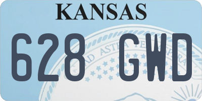 KS license plate 628GWD