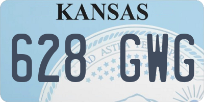 KS license plate 628GWG