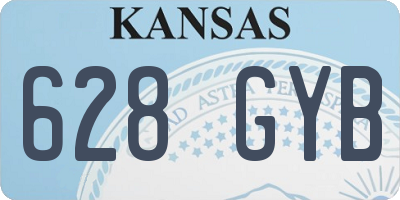 KS license plate 628GYB