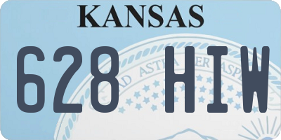 KS license plate 628HIW