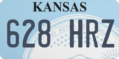 KS license plate 628HRZ