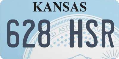 KS license plate 628HSR