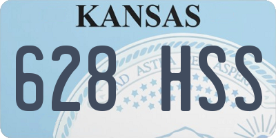 KS license plate 628HSS