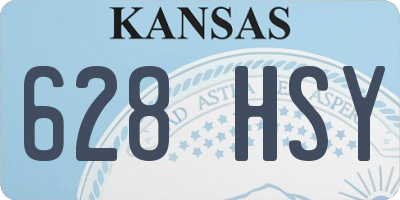 KS license plate 628HSY