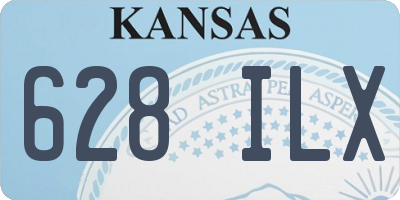 KS license plate 628ILX