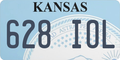 KS license plate 628IOL