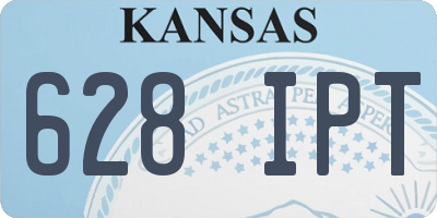 KS license plate 628IPT