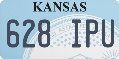 KS license plate 628IPU