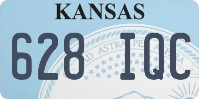 KS license plate 628IQC