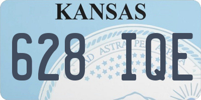 KS license plate 628IQE