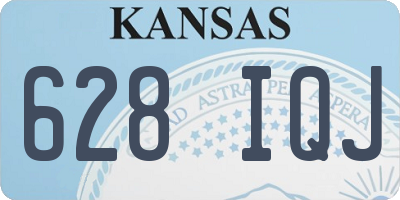 KS license plate 628IQJ