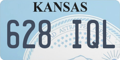 KS license plate 628IQL