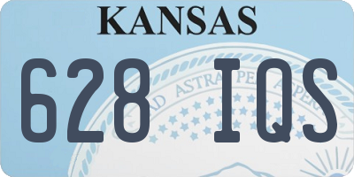 KS license plate 628IQS