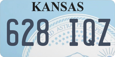 KS license plate 628IQZ