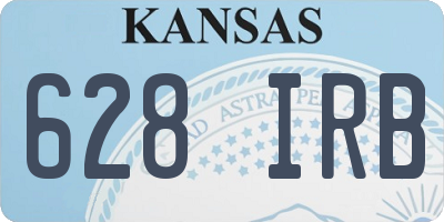 KS license plate 628IRB