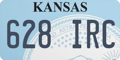 KS license plate 628IRC