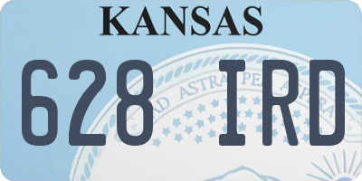 KS license plate 628IRD