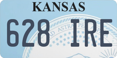 KS license plate 628IRE