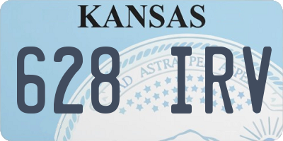 KS license plate 628IRV