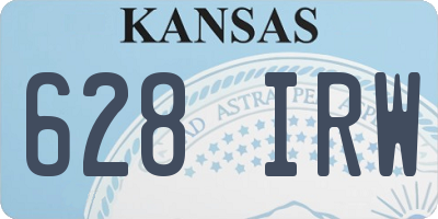 KS license plate 628IRW