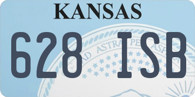 KS license plate 628ISB