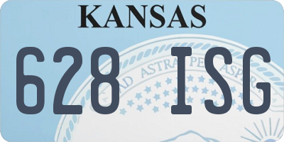 KS license plate 628ISG