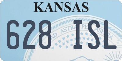 KS license plate 628ISL