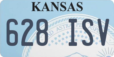 KS license plate 628ISV