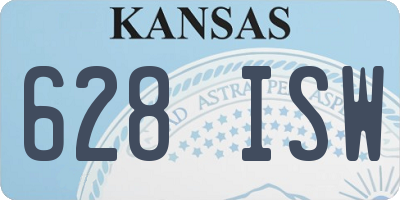 KS license plate 628ISW
