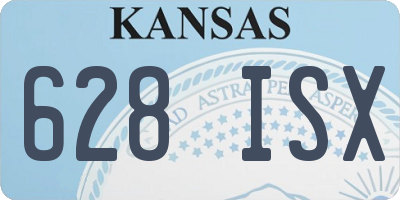 KS license plate 628ISX