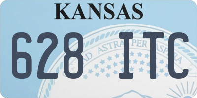 KS license plate 628ITC