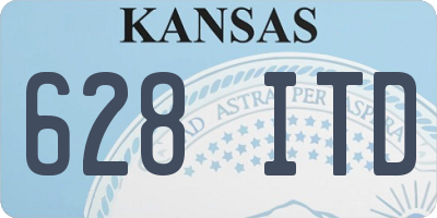 KS license plate 628ITD