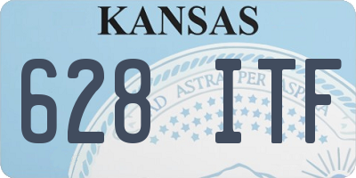 KS license plate 628ITF