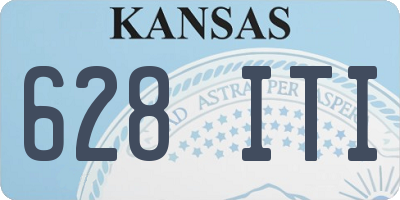 KS license plate 628ITI