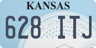 KS license plate 628ITJ