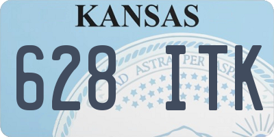 KS license plate 628ITK