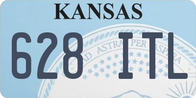 KS license plate 628ITL