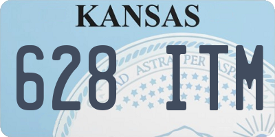 KS license plate 628ITM