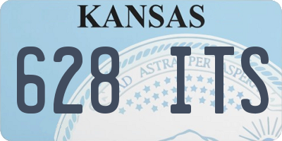 KS license plate 628ITS