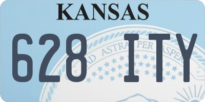 KS license plate 628ITY