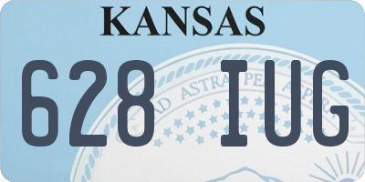 KS license plate 628IUG