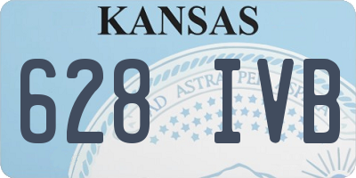 KS license plate 628IVB