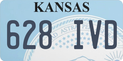 KS license plate 628IVD