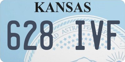 KS license plate 628IVF