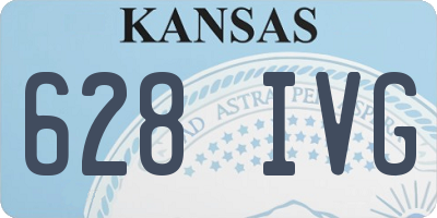 KS license plate 628IVG