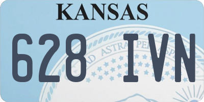 KS license plate 628IVN