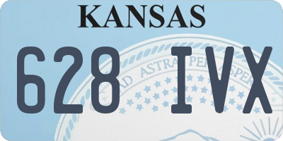KS license plate 628IVX