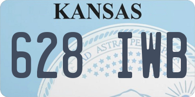 KS license plate 628IWB