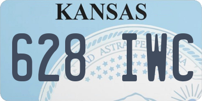 KS license plate 628IWC
