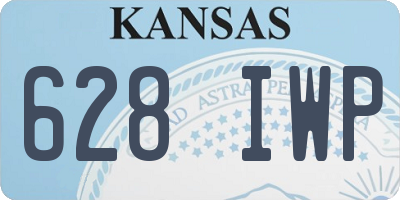 KS license plate 628IWP